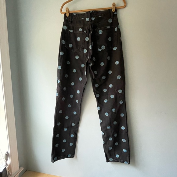 Reformation Earth Embroidered High Rise Straight Jeans 28” - Picture 10 of 13